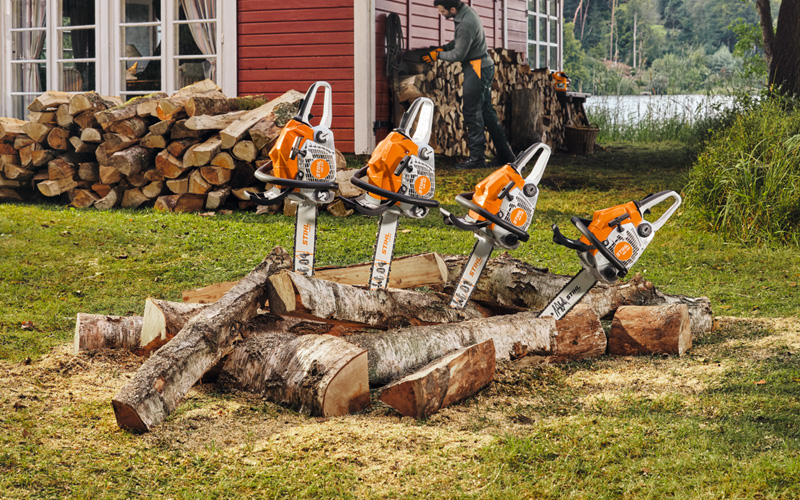 Stihl Cast Iron Chain Saw MS-180 (Orange) : : Garden & Outdoors